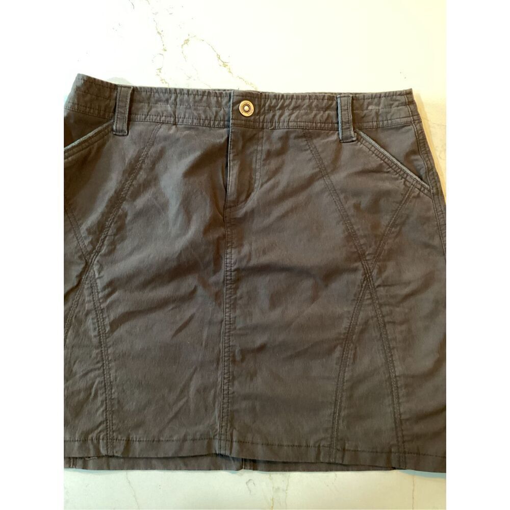 Kuhl Womens Sz 10 Chocolate Brown Stretch Skirt Hiking Outdoors